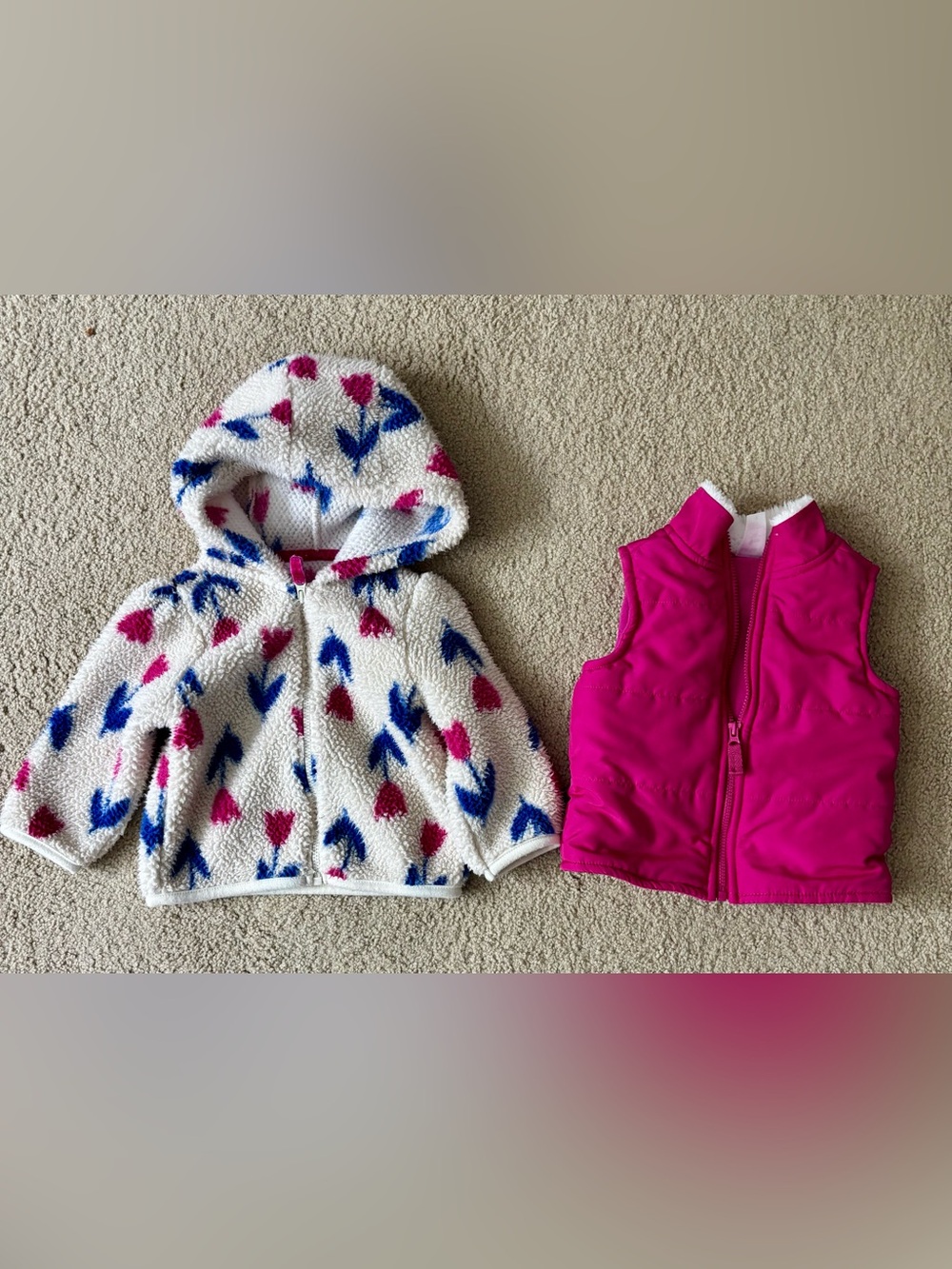 Carter’s Fleece and Vest Bundle- 9 months